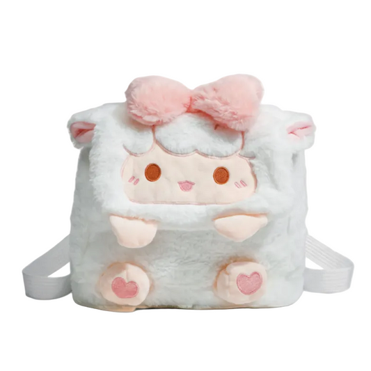Cally Lamb Plush Backpack