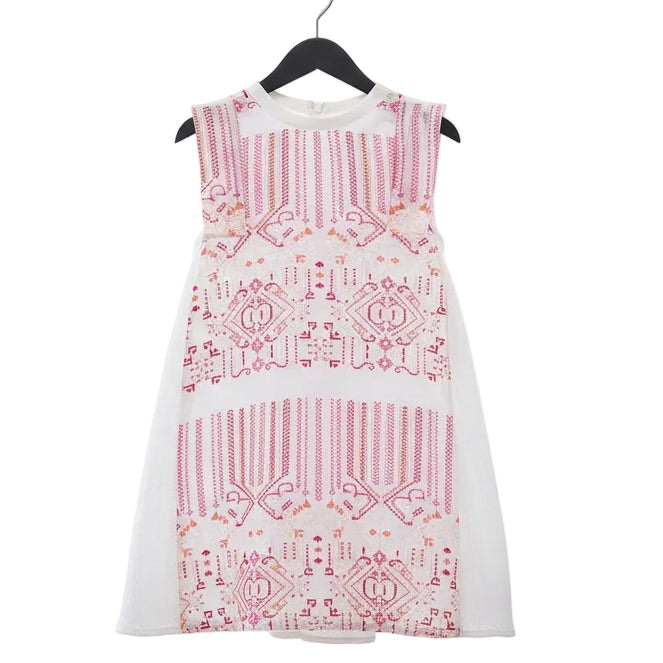Girls Gardenia Embroidered Pleated Sundress
