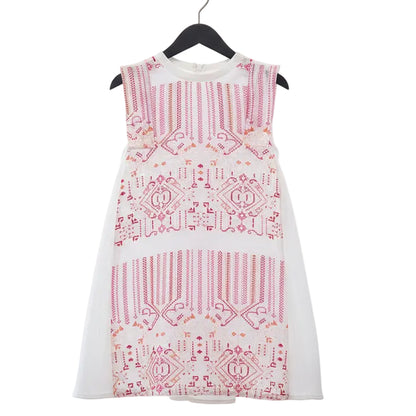Girls Gardenia Embroidered Pleated Sundress
