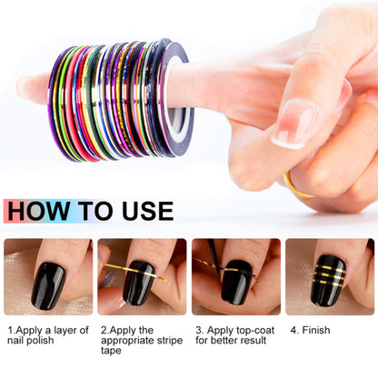 All in One Nail Manicure Kit with UV LED Nail Lamp