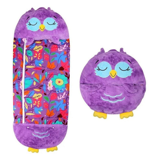 Zip & Zzz's Children's Cartoon Sleeping Bag - Owl