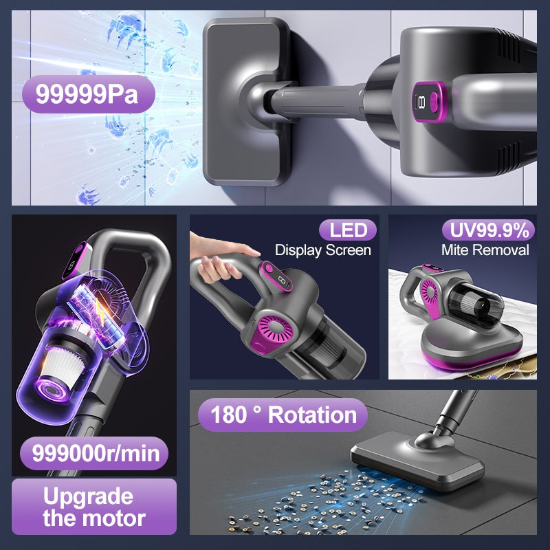 4-in-1 Cordless LED Display Multi-Functional Household Vacuum Cleaner