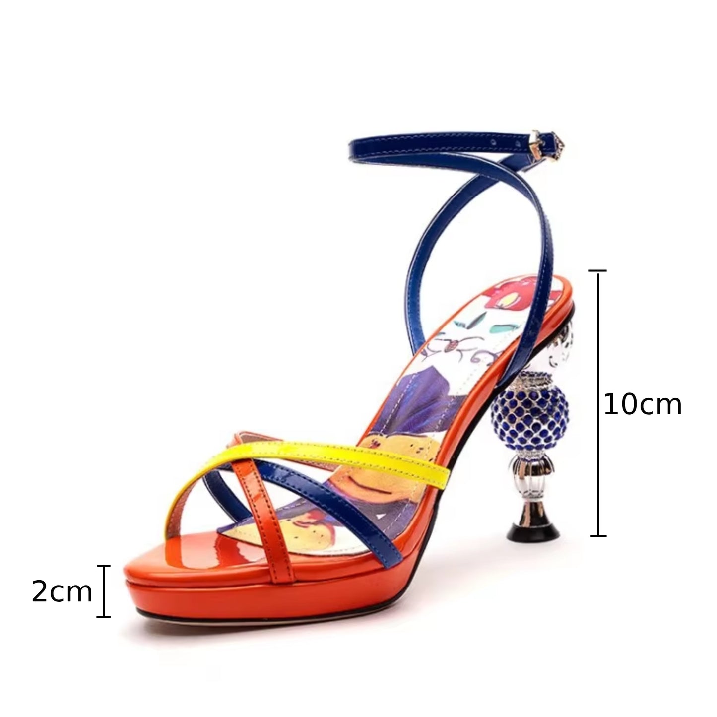 Baroque Ankle Strap Heels