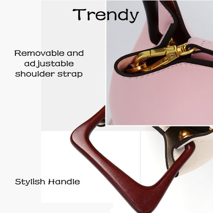 Posh Wooden Bucket Crossbody/Handbag