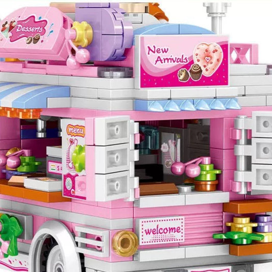 Dessert & Candy Truck Building Blocks Set
