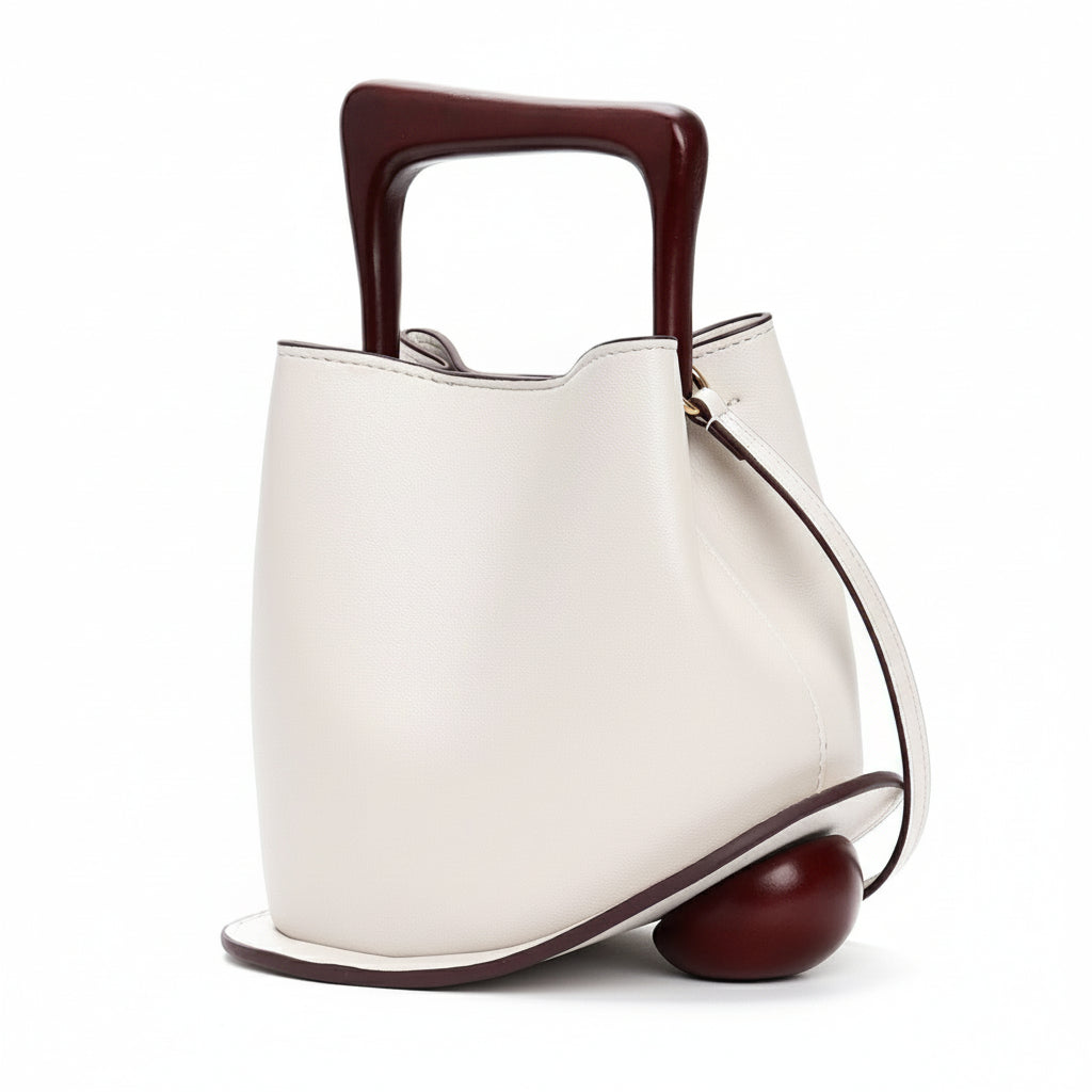 Posh Wooden Bucket Crossbody/Handbag