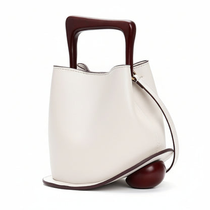 Posh Wooden Bucket Crossbody/Handbag
