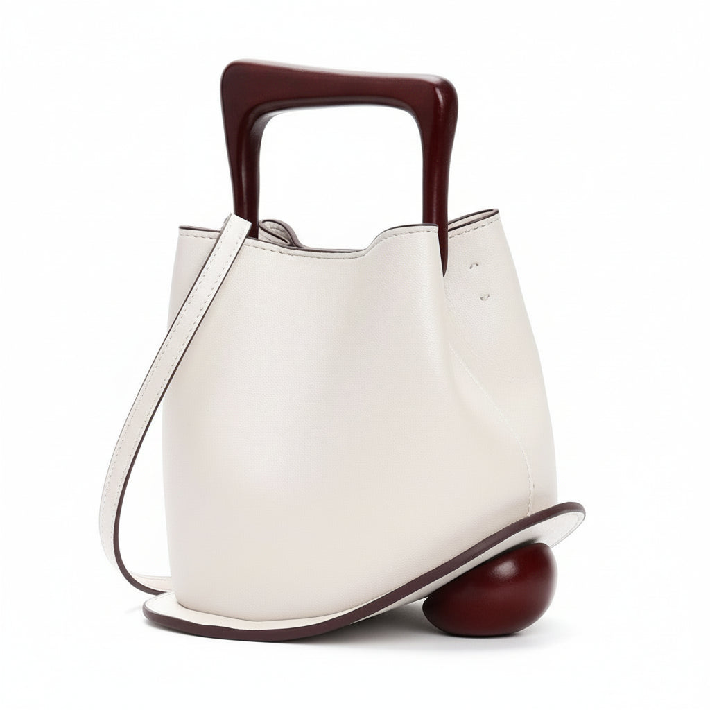 Posh Wooden Bucket Crossbody/Handbag