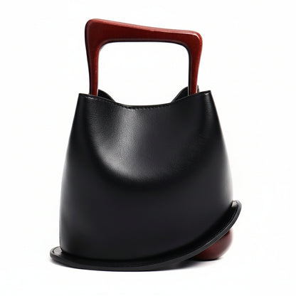Posh Wooden Bucket Crossbody/Handbag