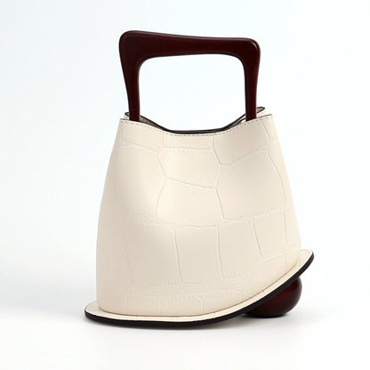 Posh Wooden Bucket Crossbody/Handbag