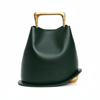 Posh Metal Bucket Crossbody/Handbag