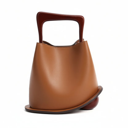 Posh Wooden Bucket Crossbody/Handbag