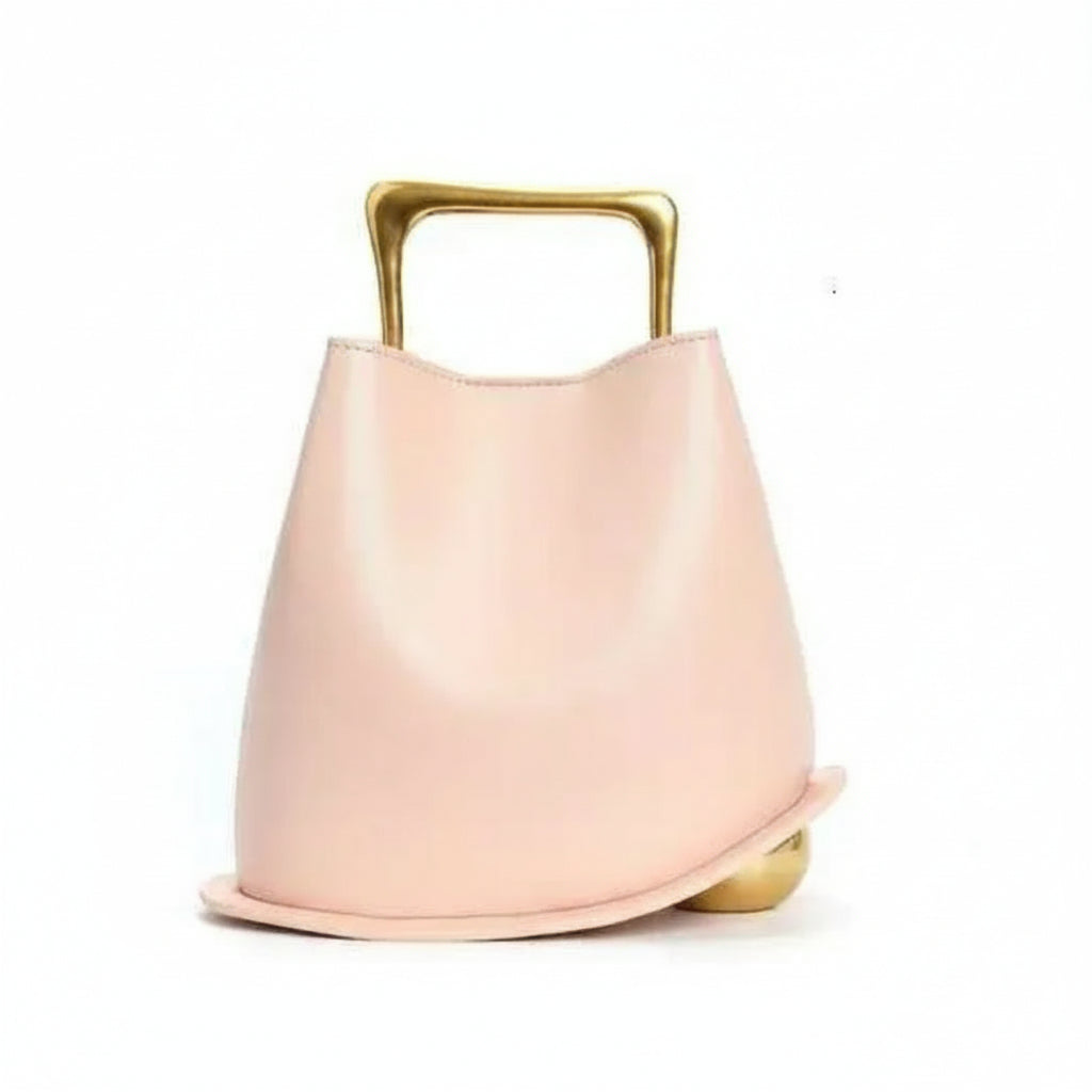 Posh Metal Bucket Crossbody/Handbag