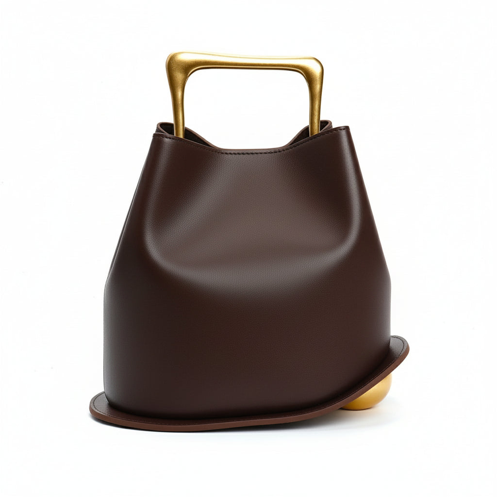 Posh Metal Bucket Crossbody/Handbag