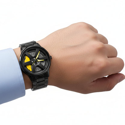 Radial Caliper X Matt Black Quartz Wristwatch