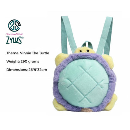 Vinnie Turtle Plush Backpack