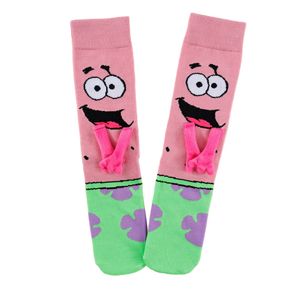 SpongeBob & Patrick 3D Crew Socks - Couple/BFF Socks