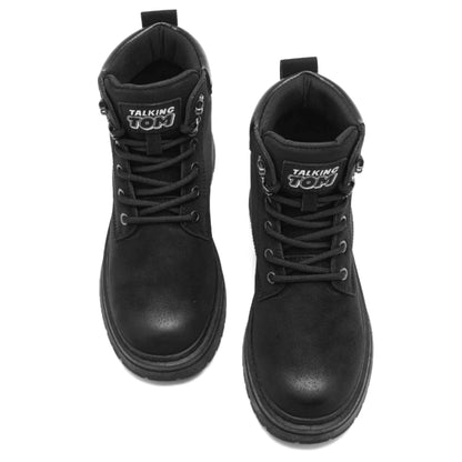 TALKING TOM | High-Top Cargo Boots - Black