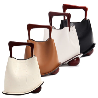 Posh Wooden Bucket Crossbody/Handbag
