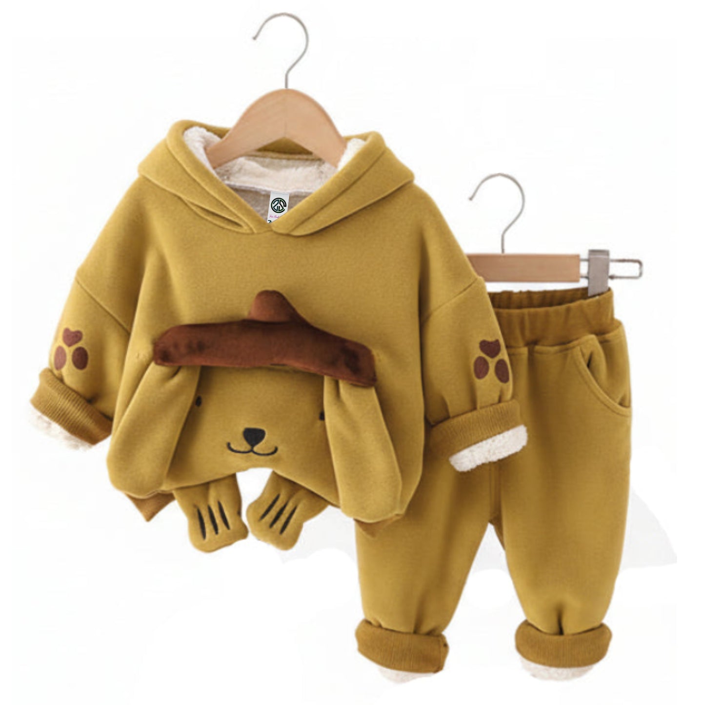 Boys' Pal 3D Plush Winter Fleece 2-Piece Outfit