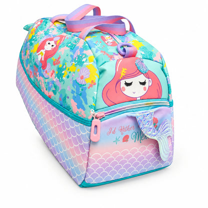 2-Piece Kids Large Mermaid Backpack & Duffel Bag Travel Set