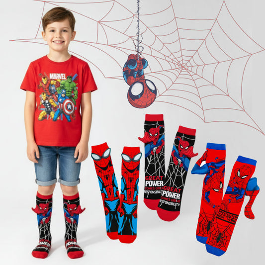 Spider-Man 3D Knee-High Crazy Socks