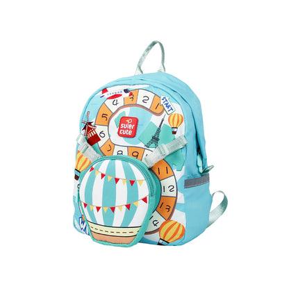 Supercute 2-in-1 Hot Air Balloon Kids Backpack with Detachable Crossbody Bag