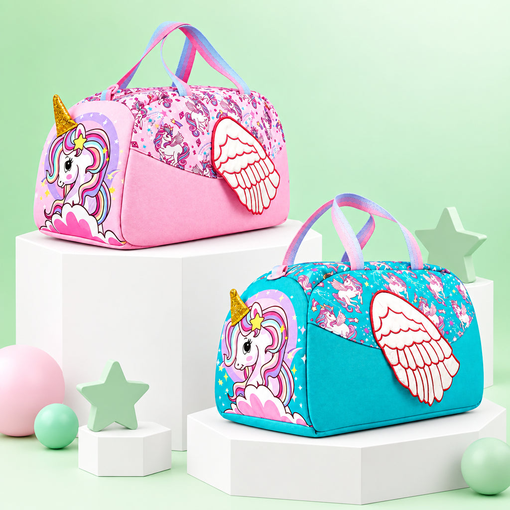 Unicorn Extra Large 3D Pixie Pack Girls Duffel Bags
