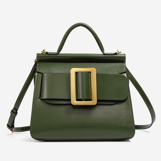 Buckle Satchel Shoulder / Crossbody Bag