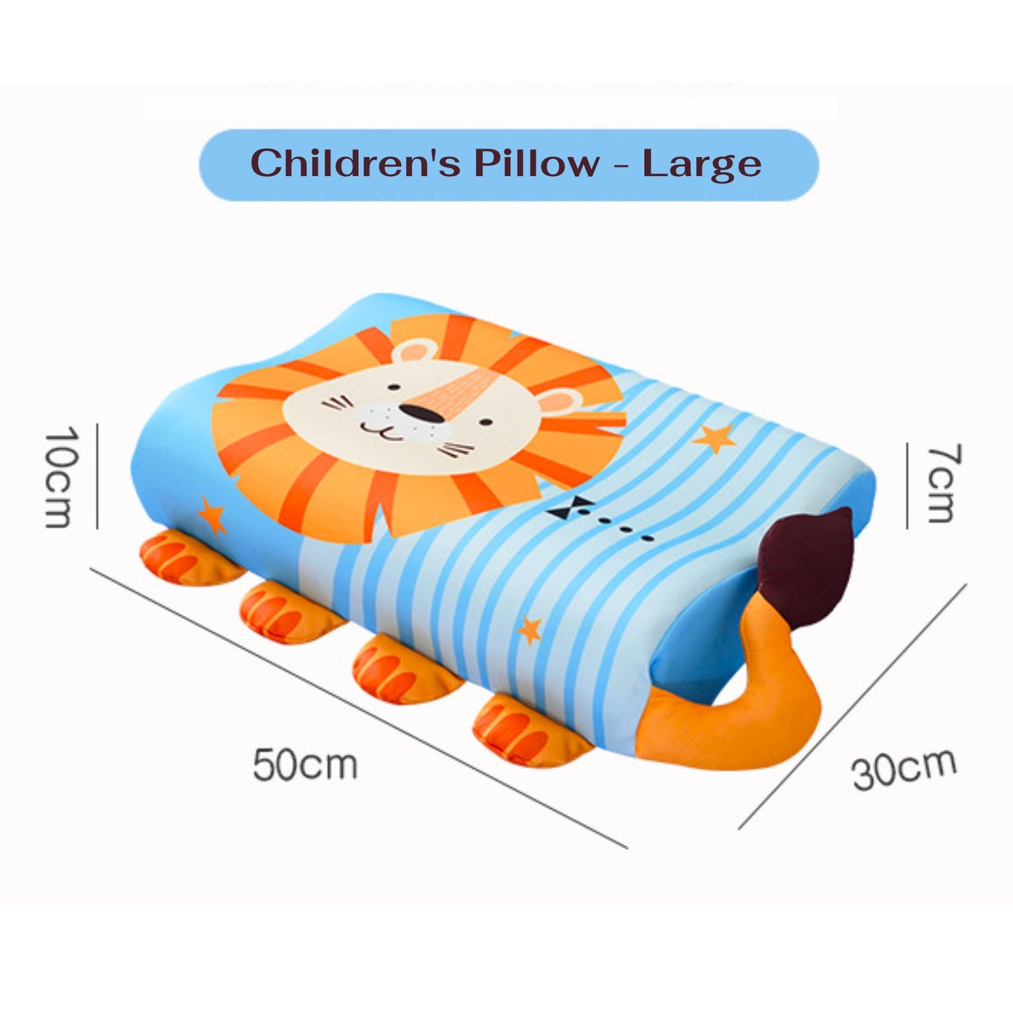 Children's Cartoons Ergonomic Contoured Memory Foam Pillow