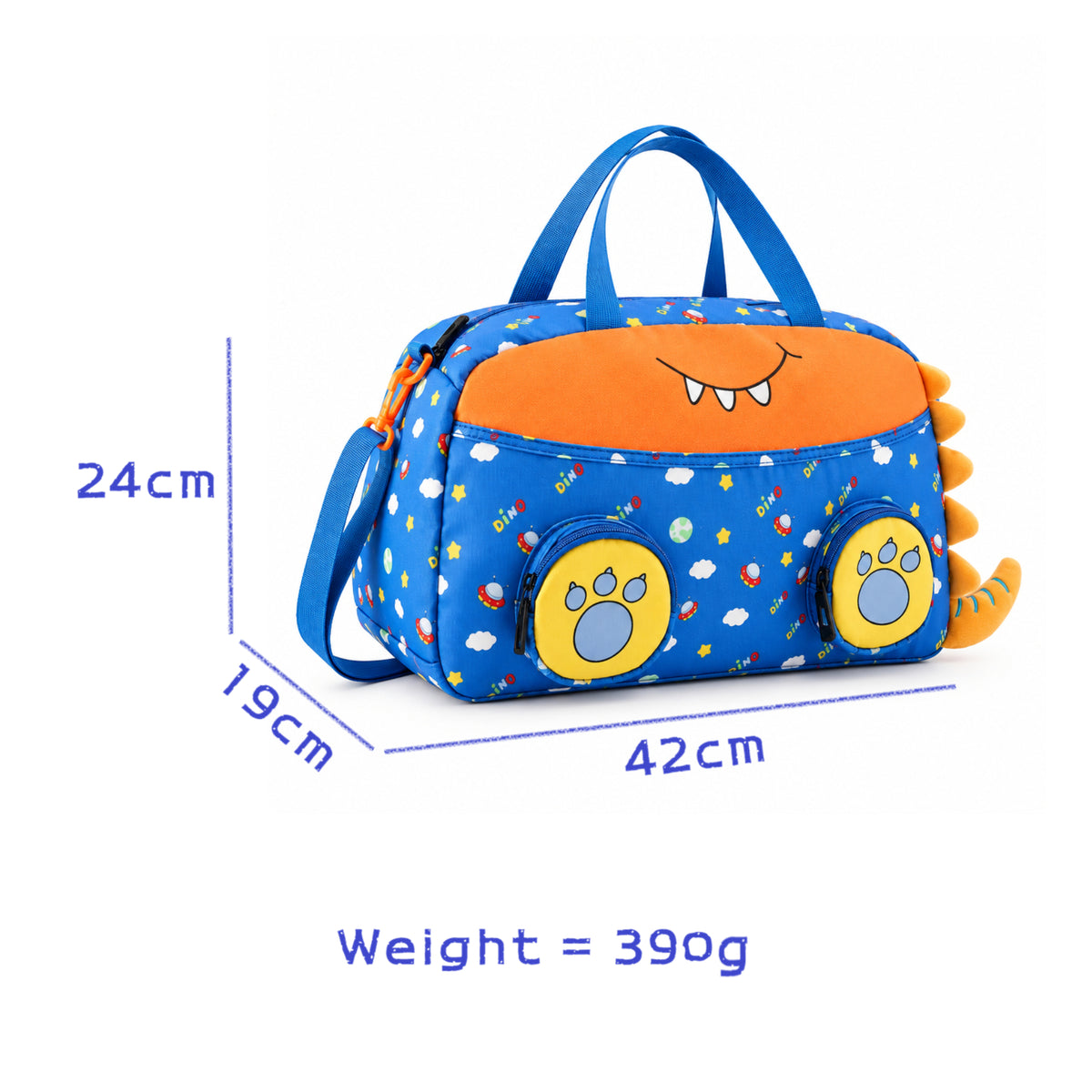 Kids Medium Pixie Pack Adorable 3D Travel Duffle Bags