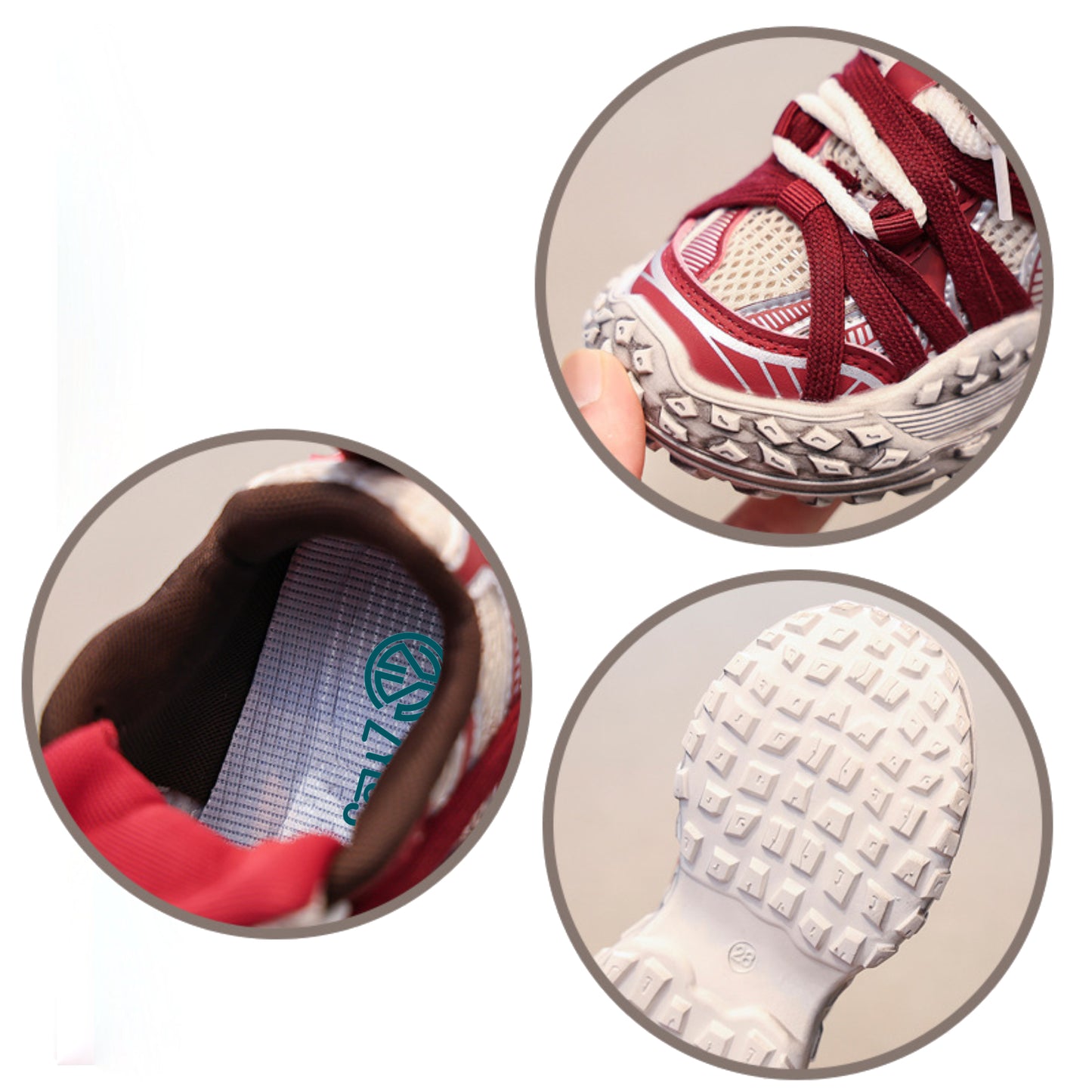 Children's Zoom Sneakers - Unisex (Red)