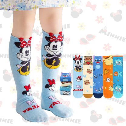 Kids Comfy Cartoon Character Knee-High Socks