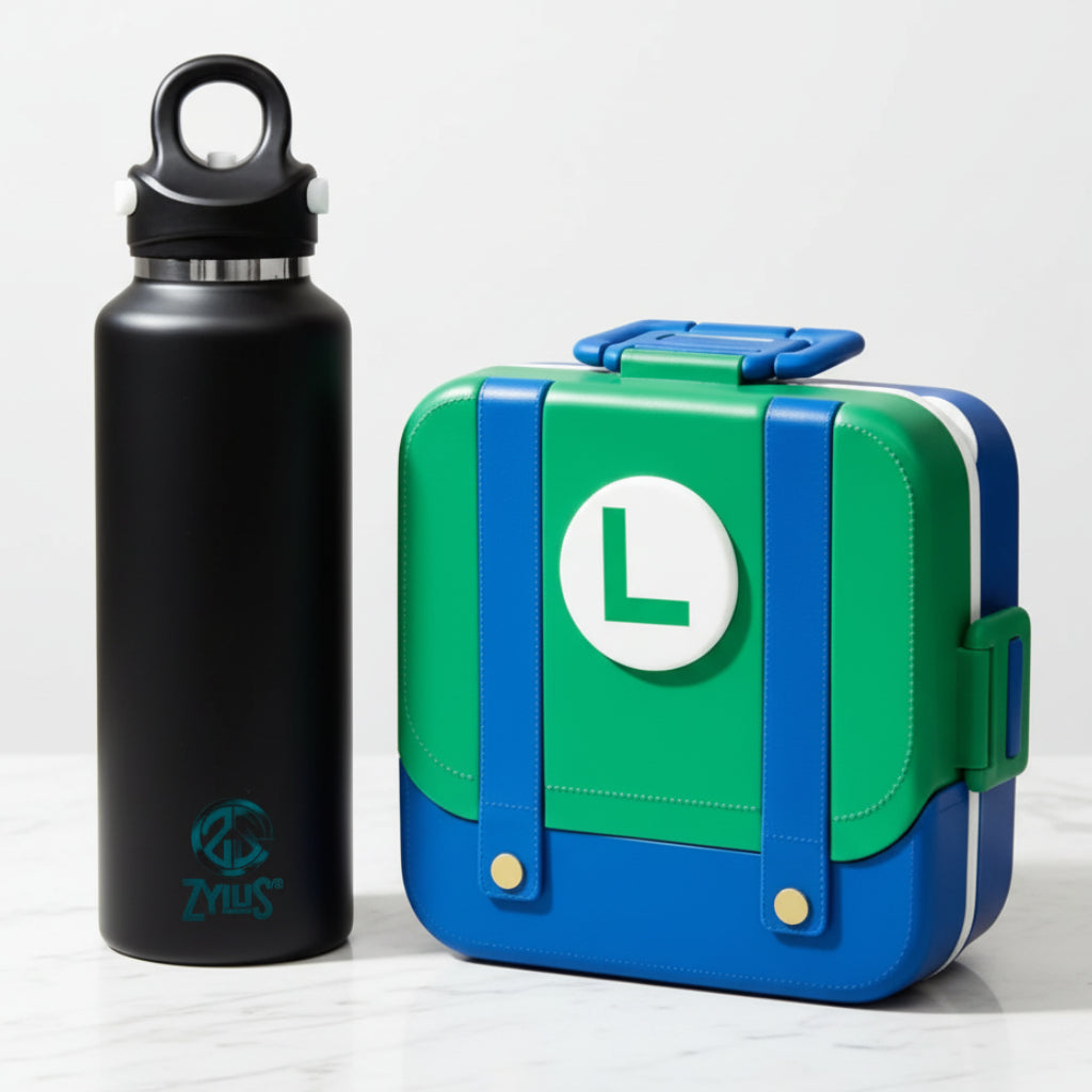 Cute Lunch Box and 600ml Water Bottle Set