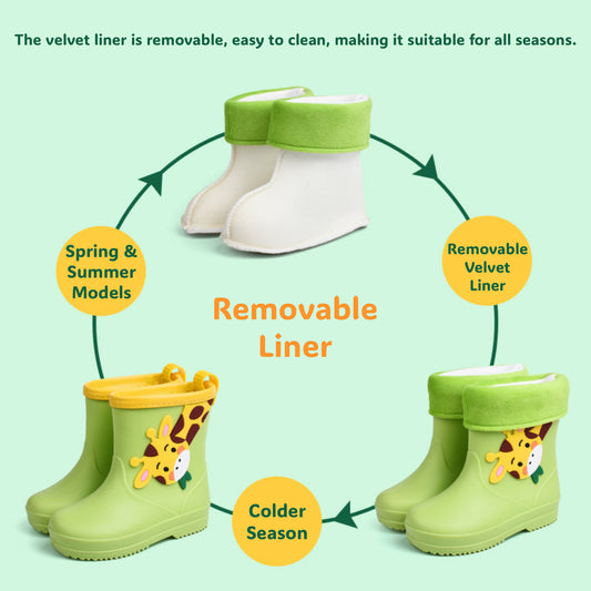 Zoo-ies Low Gumboots - Children's Anti Slip Rain Boots