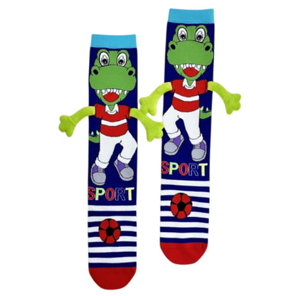 Dinosaur Sports 3D Knee High Crazy Socks