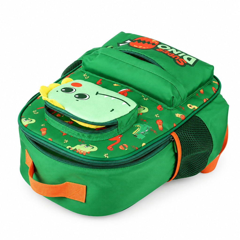 Supercute Super Dino School Backpack & Lunch Bag Set
