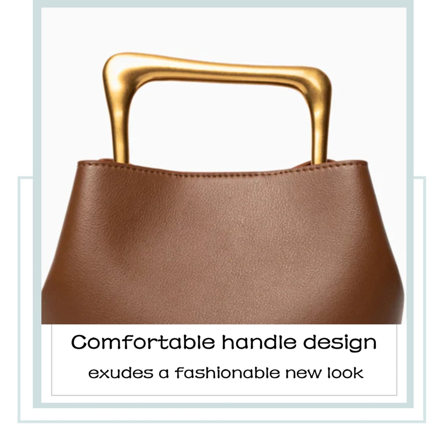 Posh Metal Bucket Crossbody/Handbag
