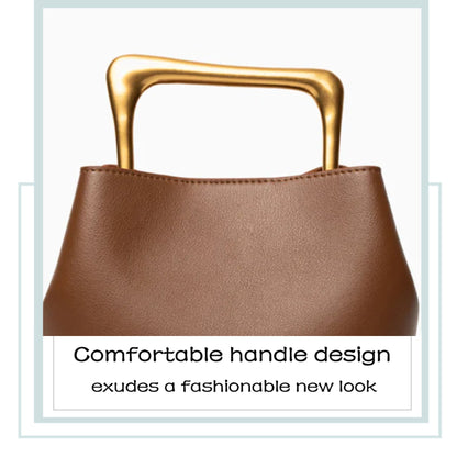 Posh Metal Bucket Crossbody/Handbag