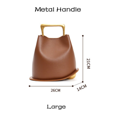 Posh Metal Bucket Crossbody/Handbag