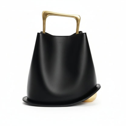 Posh Metal Bucket Crossbody/Handbag