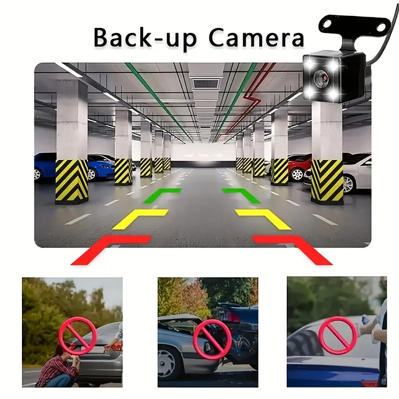 4-Channel Car Dashboard Camera With FHD 1080P Front And 720P Side And Rear, Night Vision, Loop Recording, And 24-Hour Parking Surveillance