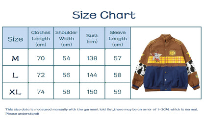 Toy Story Sheriff Woody Varsity Bomber Jacket