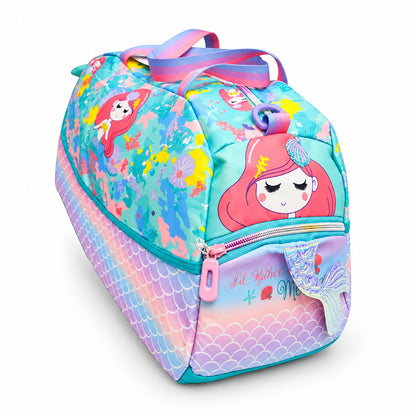 2-Piece Kids Small Mermaid Backpack & Duffel Bag Travel Set