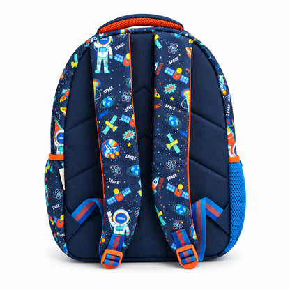 2-Piece Kids 3D Space Adventure Large Backpack & Duffel Bag Travel Set