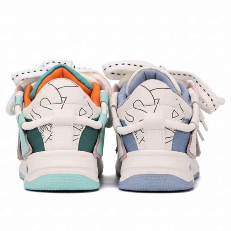 TALKING TOM | Graffiti Casual Sneakers - 2 Tone Intense
