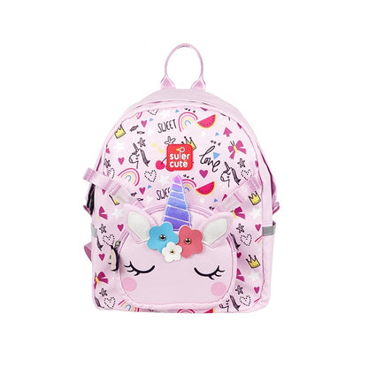 Supercute 2-in-1 Unicorn Kids Backpack with Detachable Crossbody Bag