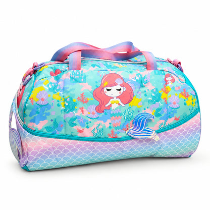 2-Piece Kids Small Mermaid Backpack & Duffel Bag Travel Set