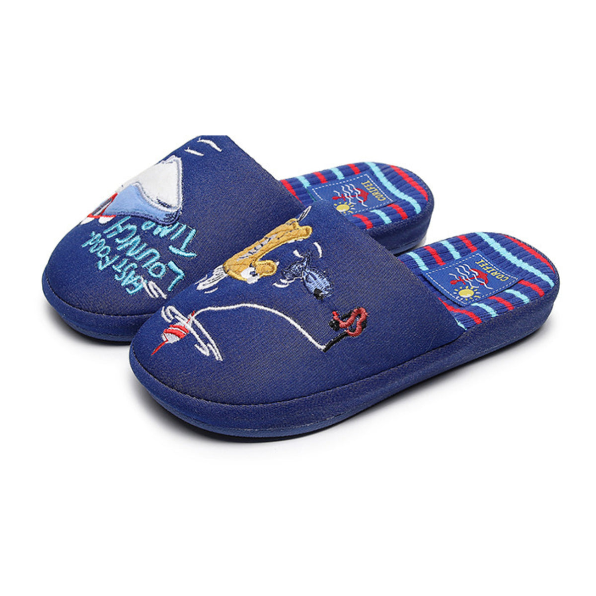 Children's Fin-tastic Fast Food Lunch Time Closed-Toe Home Slippers
