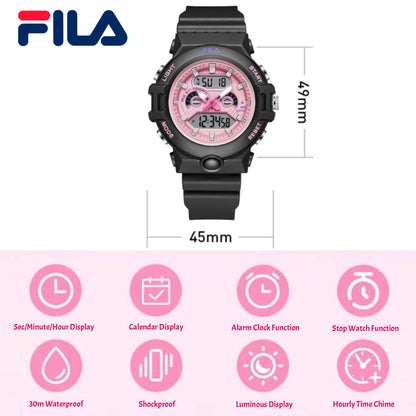 FILA Digital/Analog Sports Wristwatch for Girls